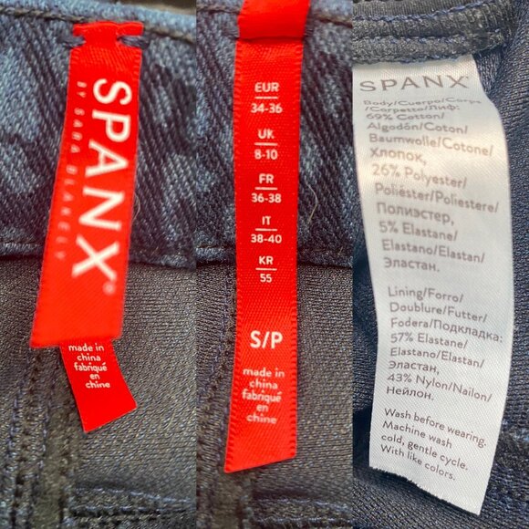 Spanx Leopard Print Legging Pants Blue Size S - Picture 9 of 9